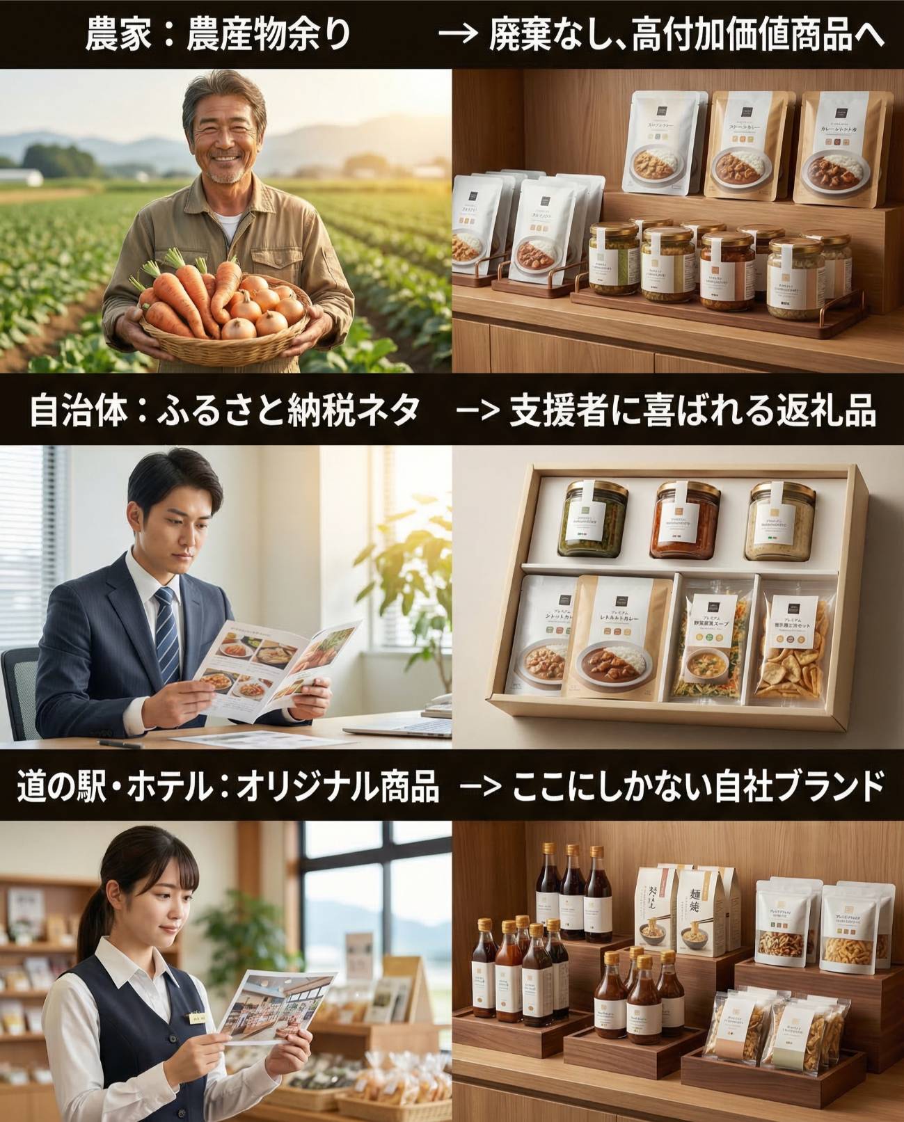 地域資源を活用した高付加価値商品開発の提案。